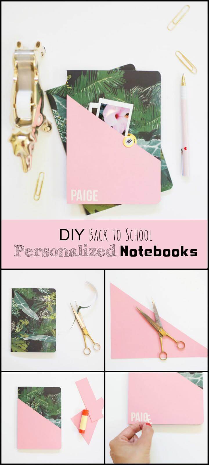 DIY perosonalized notebooks